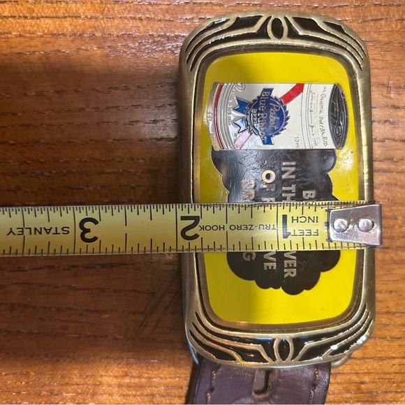 Vintage Pabst Brass Belt Buckle with Positive Drinking Message - Picture 8 of 9